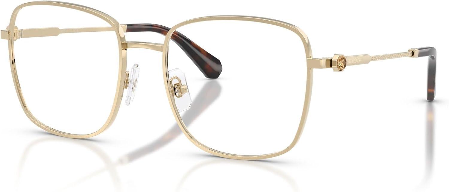 imageSwarovski womens Sk1036 Square Prescription Eyewear FramesPale GoldDemo Lens