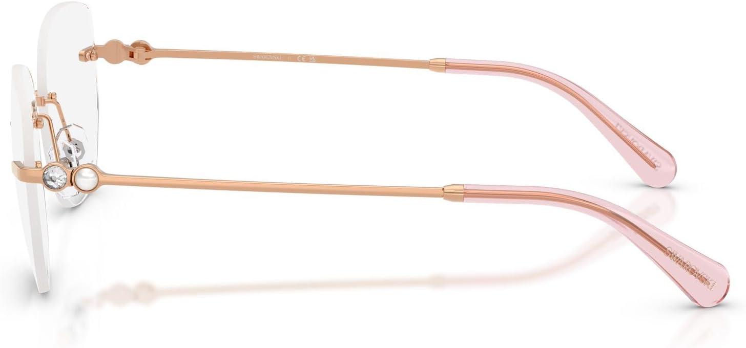 imageSwarovski womens Sk1038 Round Prescription Eyewear FramesRose GoldDemo Lens