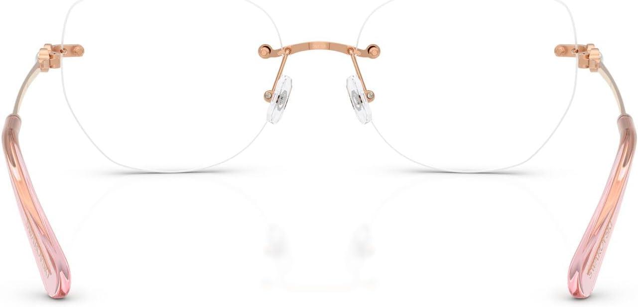 imageSwarovski womens Sk1038 Round Prescription Eyewear FramesRose GoldDemo Lens
