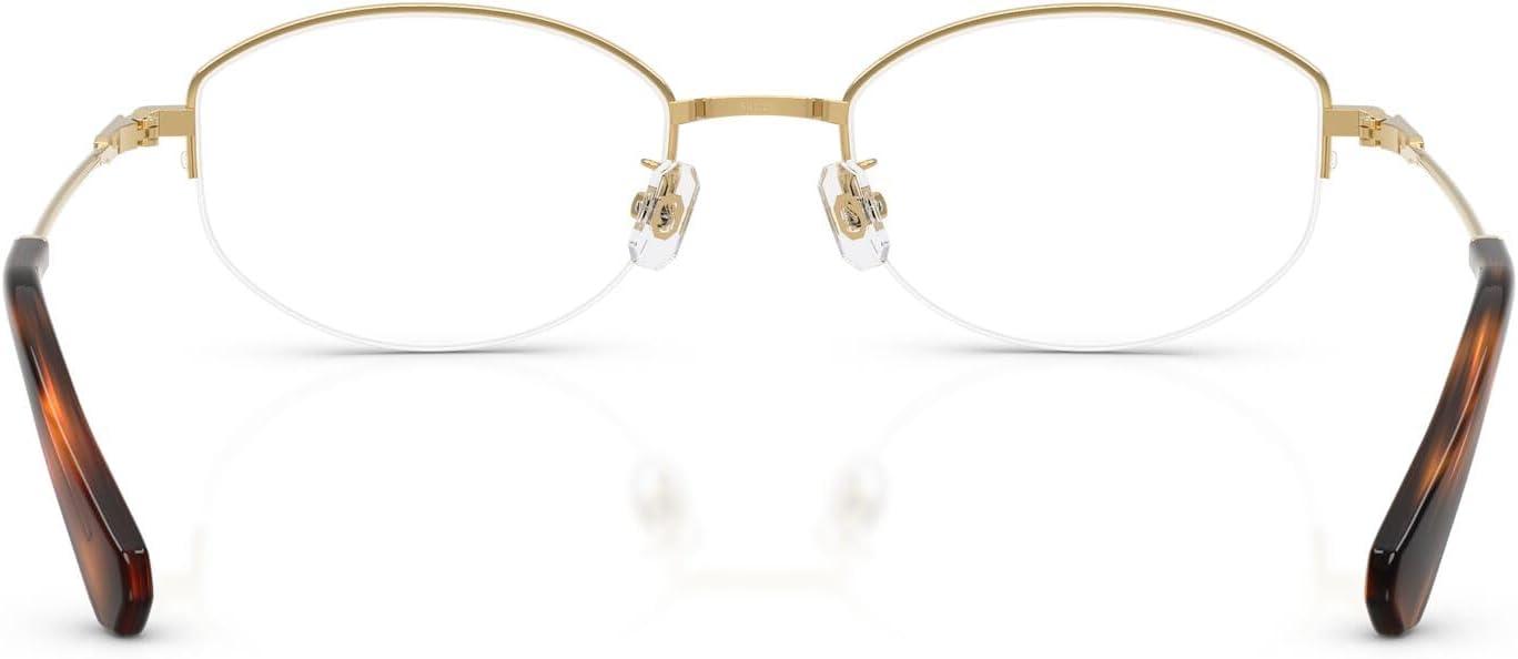 imageSwarovski womens Sk1039d Low Bridge Fit Oval Prescription Eyewear FramesGoldDemo Lens