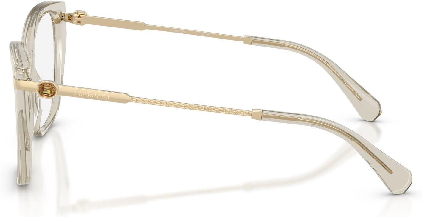 imageSwarovski womens Sk2060 Cat Eye Prescription Eyewear FramesTransparent BiegeDemo Lens