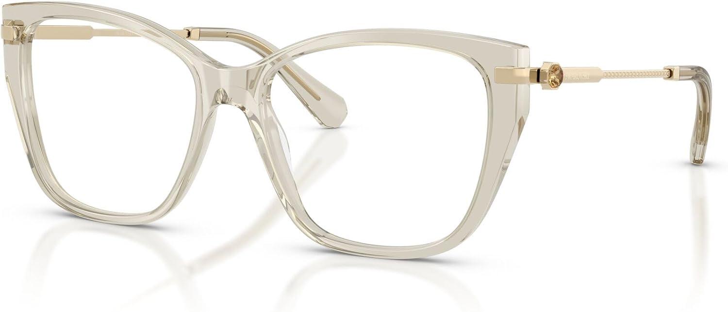 imageSwarovski womens Sk2060 Cat Eye Prescription Eyewear FramesTransparent BiegeDemo Lens