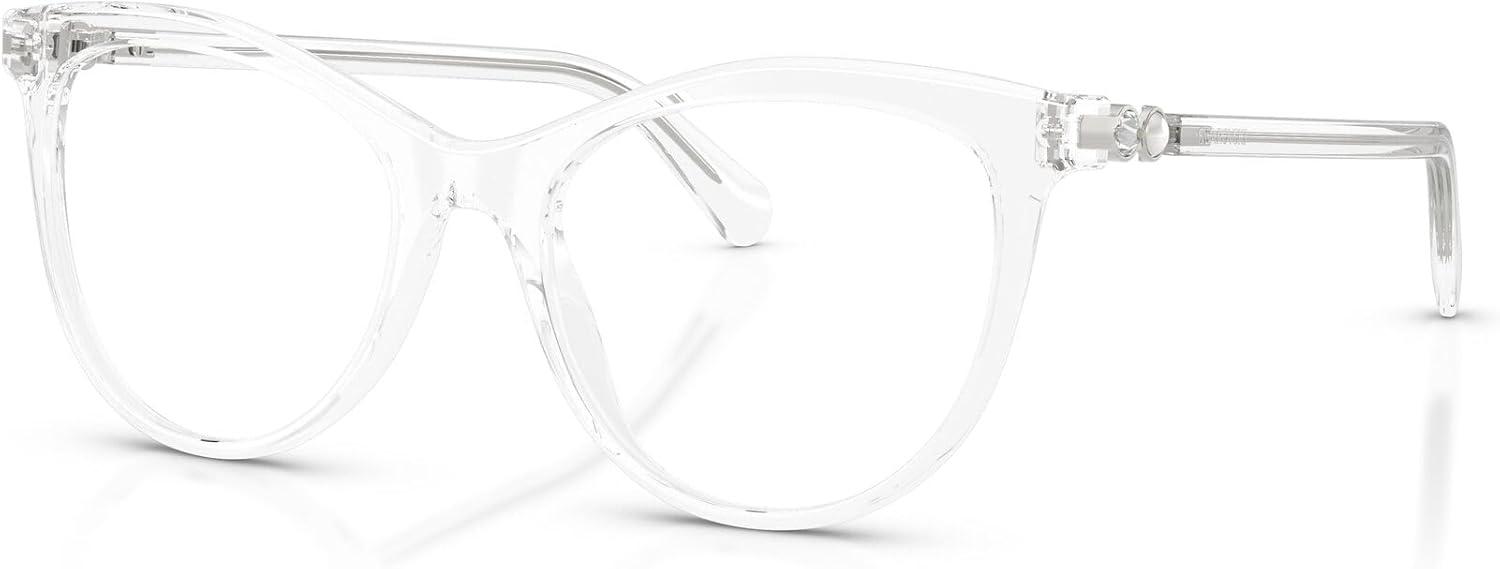 imageSwarovski womens Sk2064 Round Prescription Eyewear FramesTransparentDemo Lens