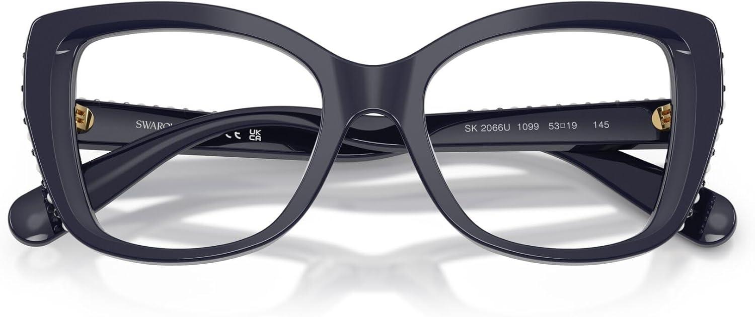 imageSwarovski womens Sk2066u Universal Fit Butterfly Prescription Eyewear FramesBlueDemo Lens