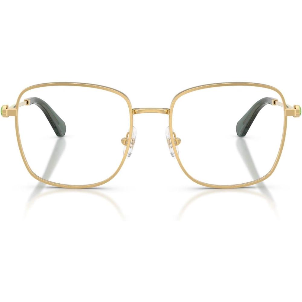 imageSwarovski womens Sk1036 Square Prescription Eyewear FramesGoldGreenDemo Lens