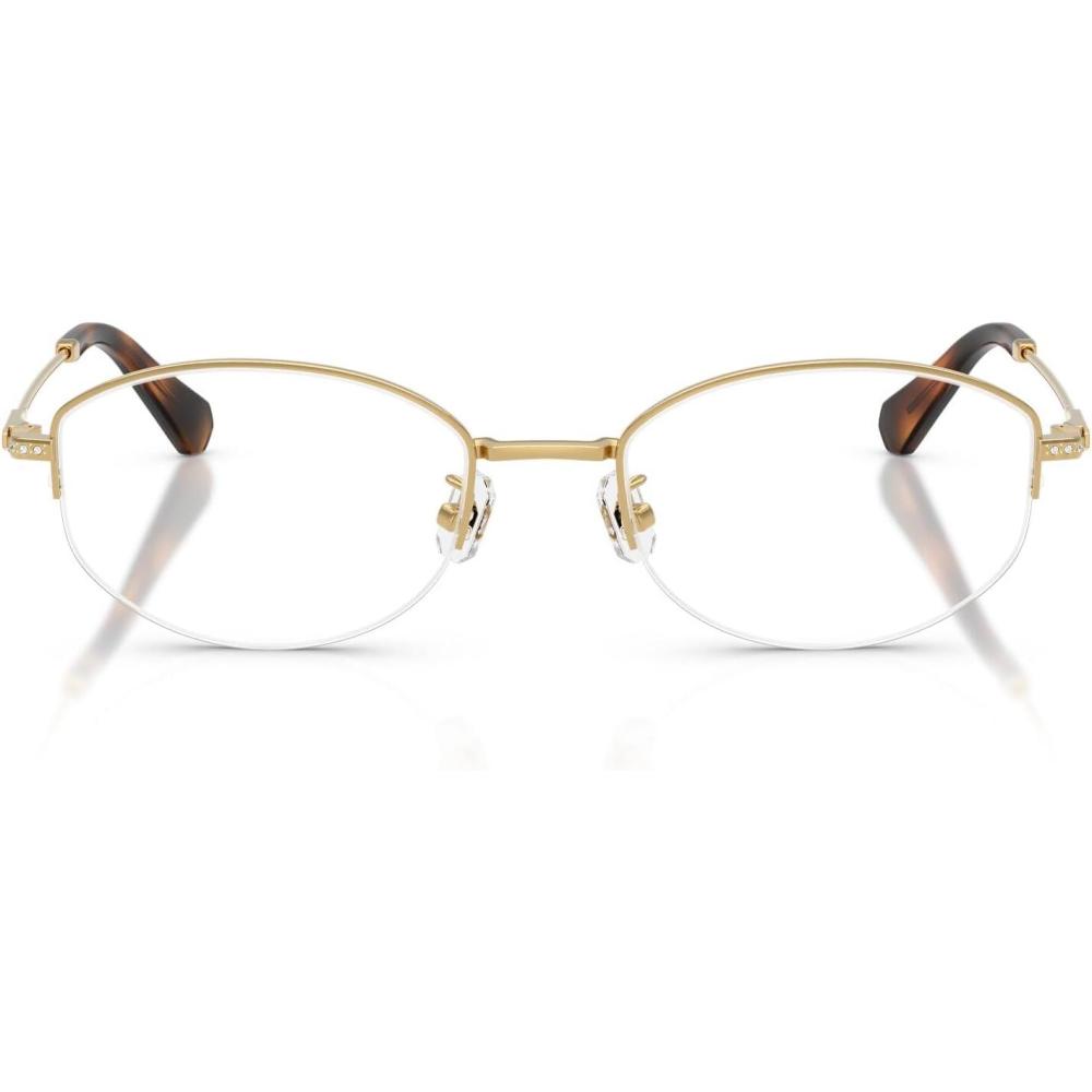 imageSwarovski womens Sk1039d Low Bridge Fit Oval Prescription Eyewear FramesGoldDemo Lens