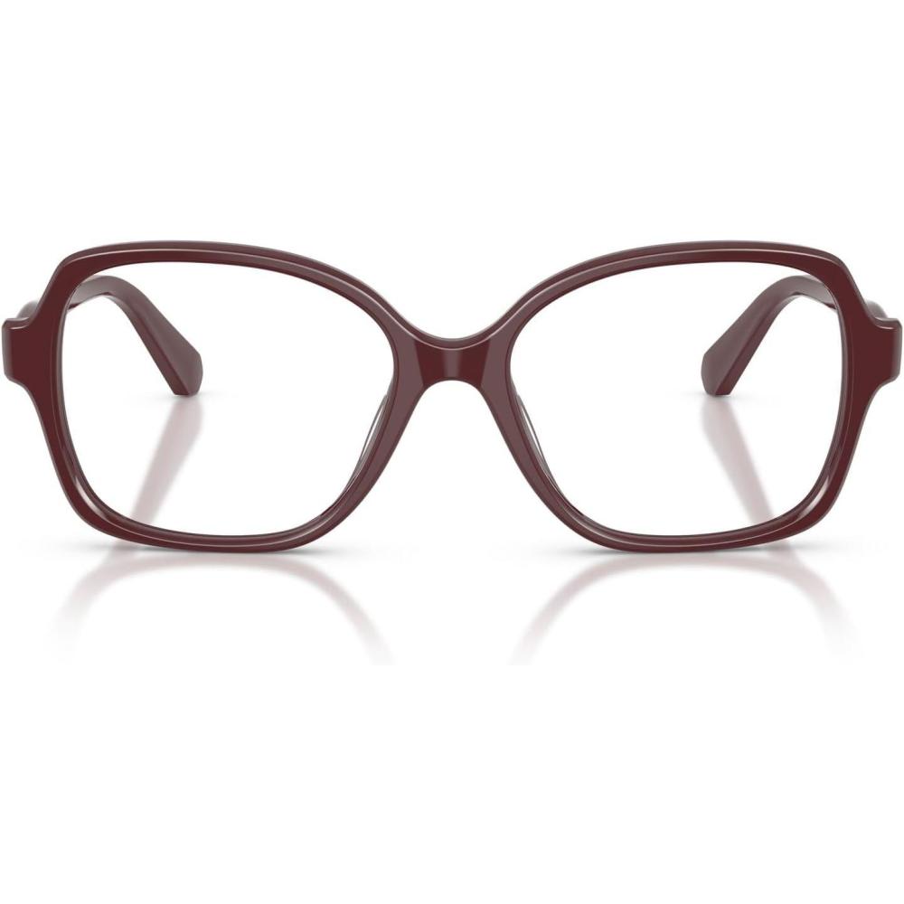 imageSwarovski womens Sk2063 Square Prescription Eyewear FramesBurgundyDemo Lens
