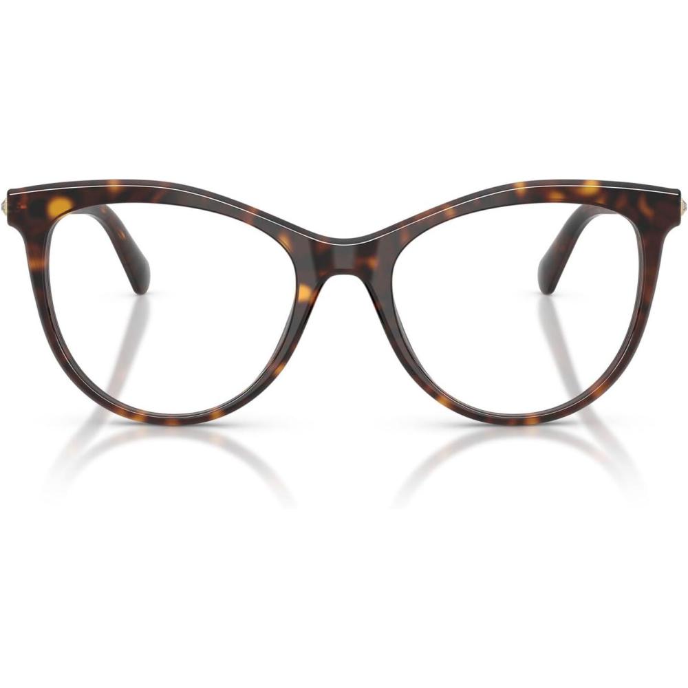 imageSwarovski womens Sk2064 Round Prescription Eyewear FramesHavanaDemo Lens