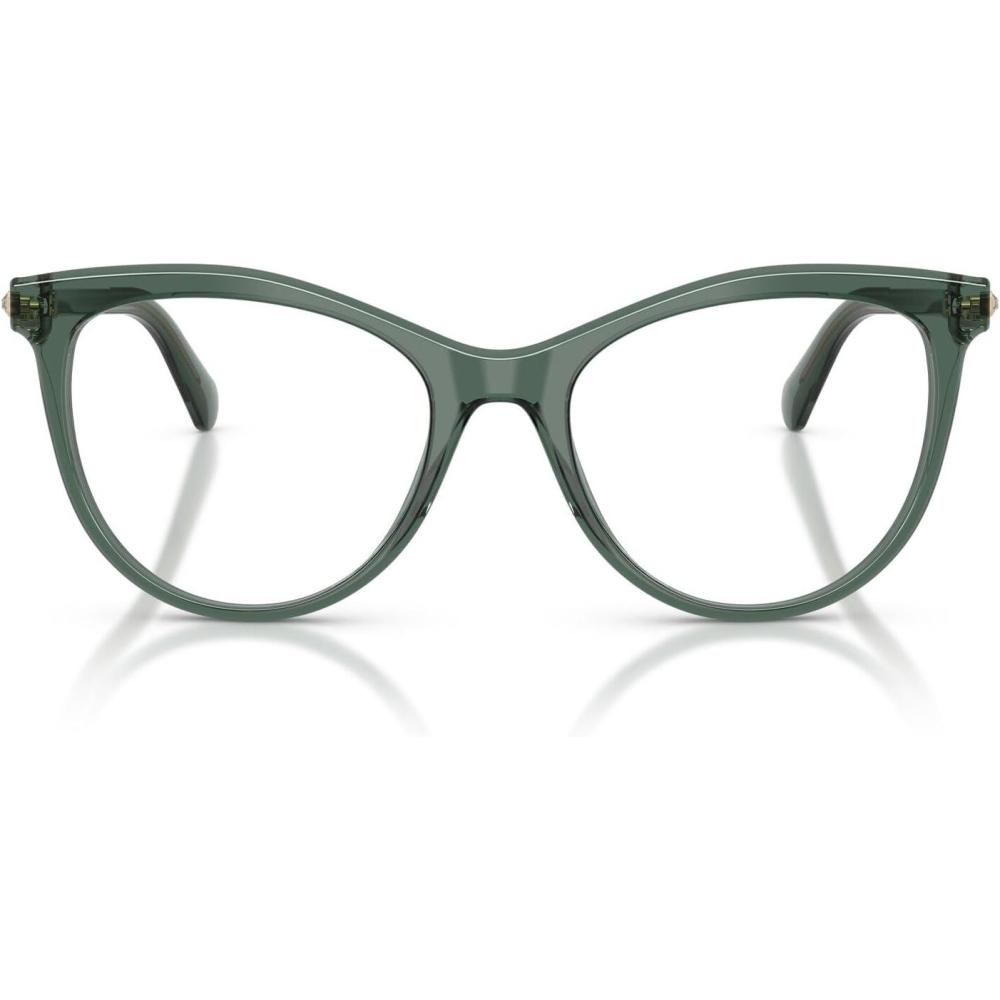 imageSwarovski womens Sk2064 Round Prescription Eyewear FramesTransparent GreenDemo Lens