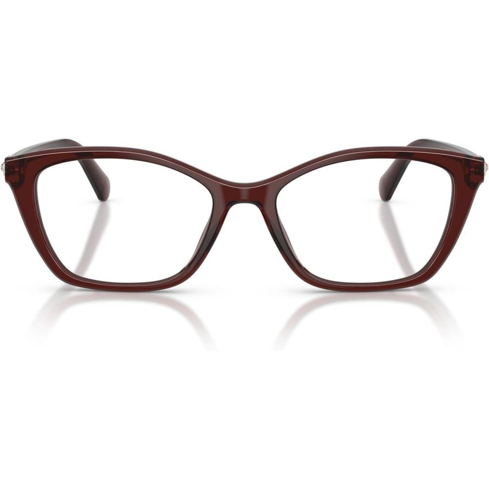 imageSwarovski womens Sk2065 Square Prescription Eyewear FramesTransparent BurgundyDemo Lens