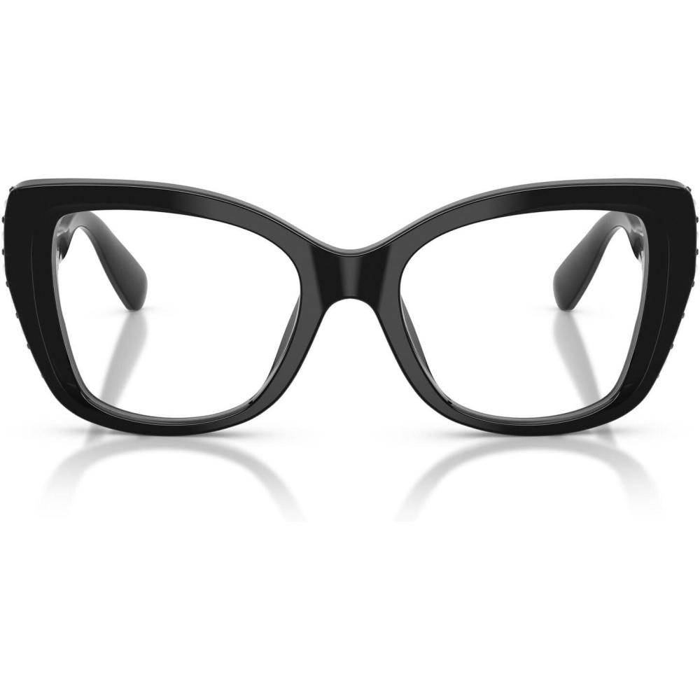imageSwarovski womens Sk2066u Universal Fit Butterfly Prescription Eyewear FramesBlackSilverDemo Lens