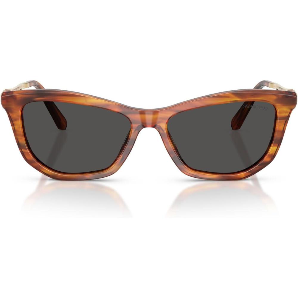 imageSwarovski womens Sk6057Striped HavanaDark Grey
