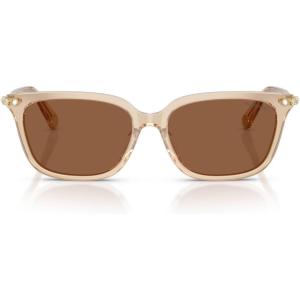 Swarovski Women’s Sk6064d Low Bridge Fit(Milky Beige/Bronze)