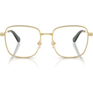 Swarovski womens Sk1036 Square Prescription Eyewear Frames(Gold/Green/Demo Lens)