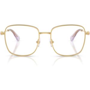 Swarovski womens Sk1036 Square Prescription Eyewear Frames(Gold/Light Violet/Demo Lens)