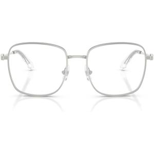 Swarovski womens Sk1036 Square Prescription Eyewear Frames(Silver/Demo Lens)