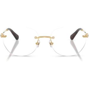 Swarovski womens Sk1038 Round Prescription Eyewear Frames(Gold/Demo Lens)