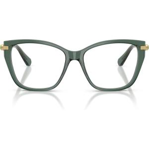 Swarovski womens Sk2060 Cat Eye Prescription Eyewear Frames(Transparent Light Green/Demo Lens)