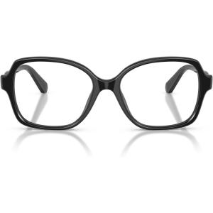 Swarovski womens Sk2063 Square Prescription Eyewear Frames(Black/Demo Lens)
