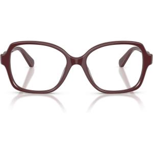 Swarovski womens Sk2063 Square Prescription Eyewear Frames(Burgundy/Demo Lens)