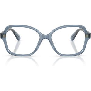 Swarovski womens Sk2063 Square Prescription Eyewear Frames(Milky Light Blue/Demo Lens)