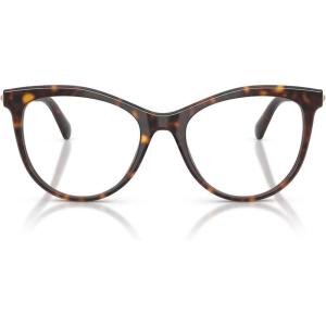 Swarovski womens Sk2064 Round Prescription Eyewear Frames(Havana/Demo Lens)