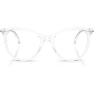 Swarovski womens Sk2064 Round Prescription Eyewear Frames(Transparent/Demo Lens)