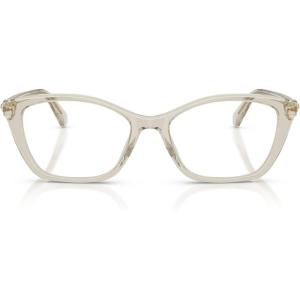 Swarovski womens Sk2065 Square Prescription Eyewear Frames(Transaprent Beige/Demo Lens)