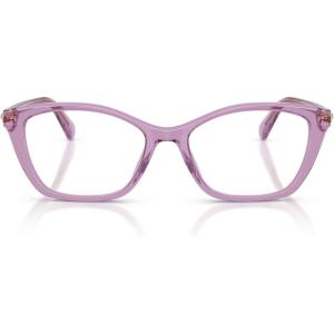 Swarovski womens Sk2065 Square Prescription Eyewear Frames(Transparent Amethyst/Demo Lens)