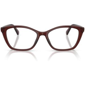 Swarovski womens Sk2065 Square Prescription Eyewear Frames(Transparent Burgundy/Demo Lens)