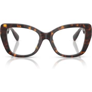 Swarovski womens Sk2066u Universal Fit Butterfly Prescription Eyewear Frames(Havana/Crystal/Demo Lens)