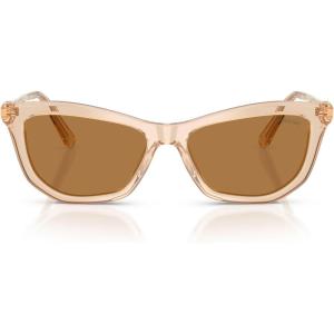 Swarovski womens Sk6057(Transparent Beige/Bronze)