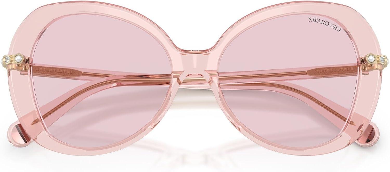 imageSwarovski Womens Sk6059Transparent PinkPhotochromic Pink to Dark Pink Polarized