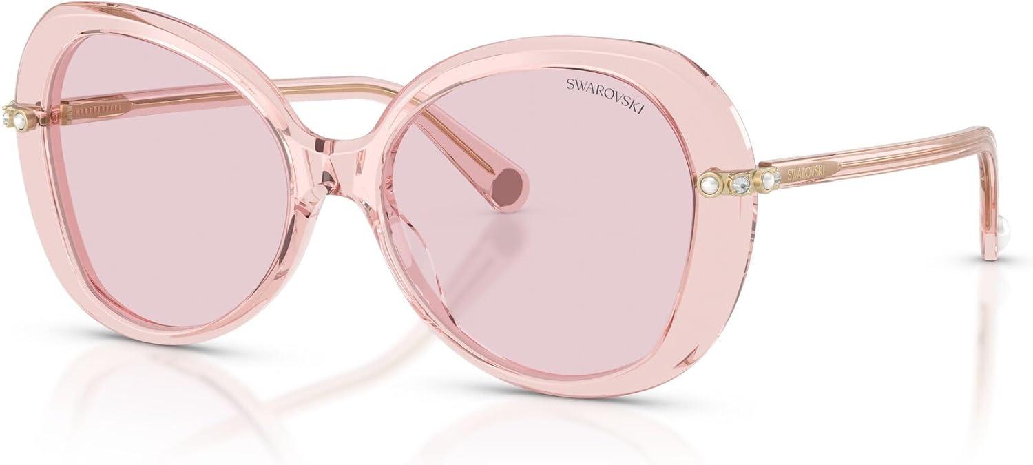 imageSwarovski Womens Sk6059Transparent PinkPhotochromic Pink to Dark Pink Polarized