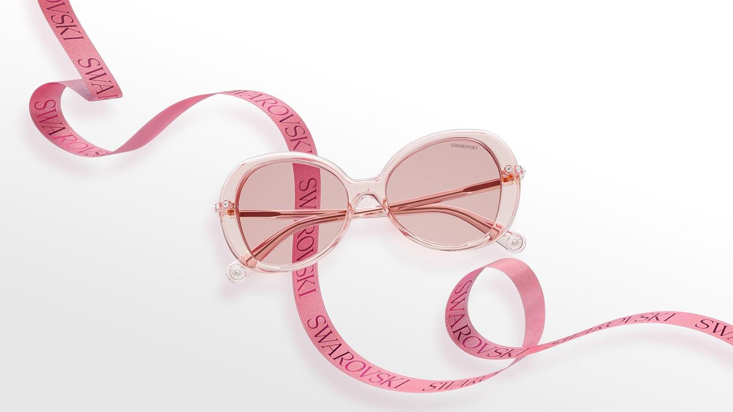 imageSwarovski Womens Sk6059Transparent PinkPhotochromic Pink to Dark Pink Polarized