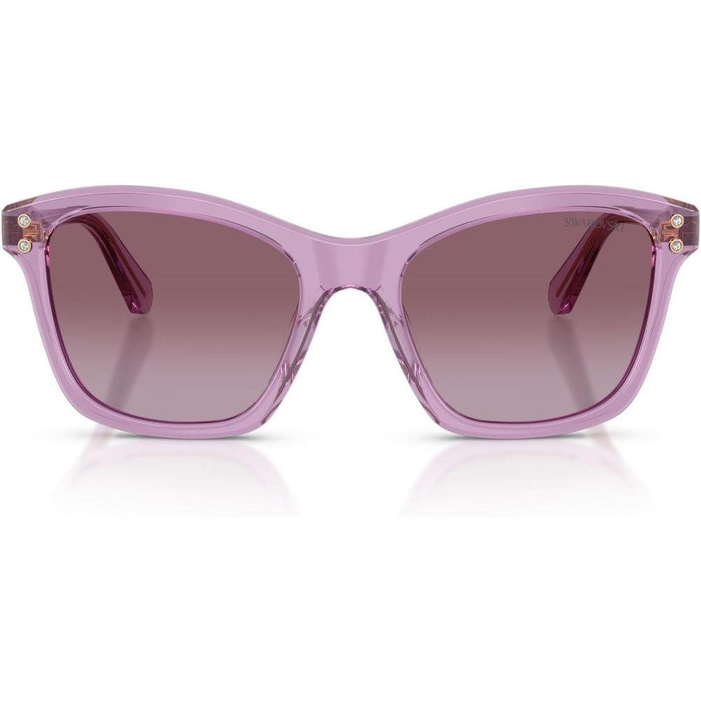 imageSwarovski Womens SK6063 Square Sunglasses Transparent AmethystViolet Gradient 54 mm