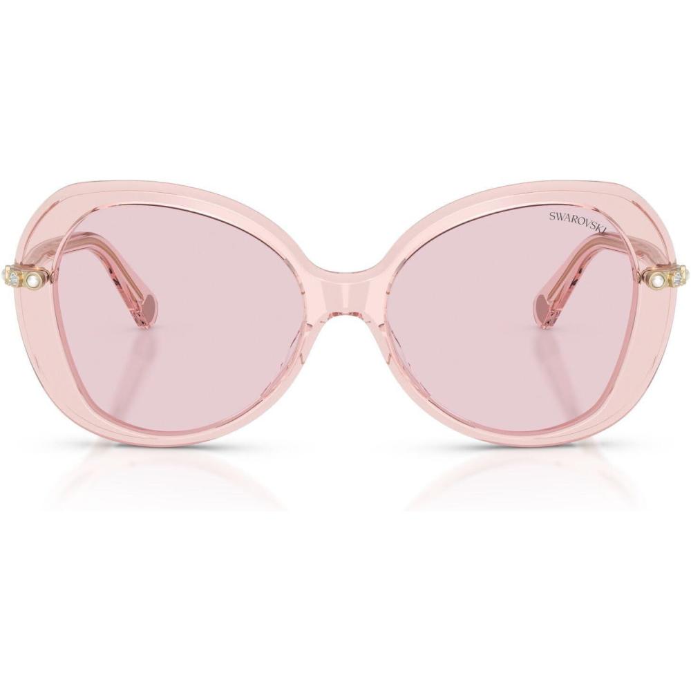 imageSwarovski Womens Sk6059Transparent PinkPhotochromic Pink to Dark Pink Polarized