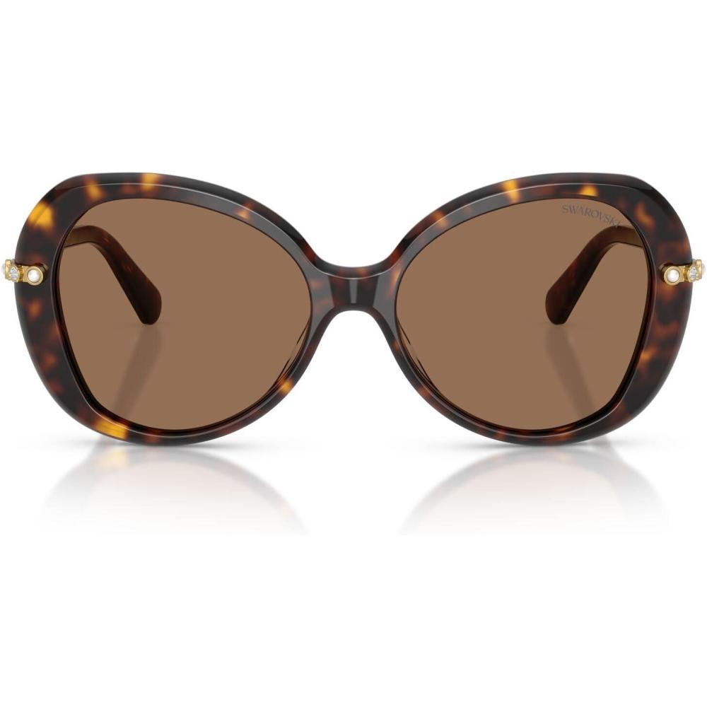 imageSwarovski Womens Sk6059f Low Bridge FitHavanaDark Brown