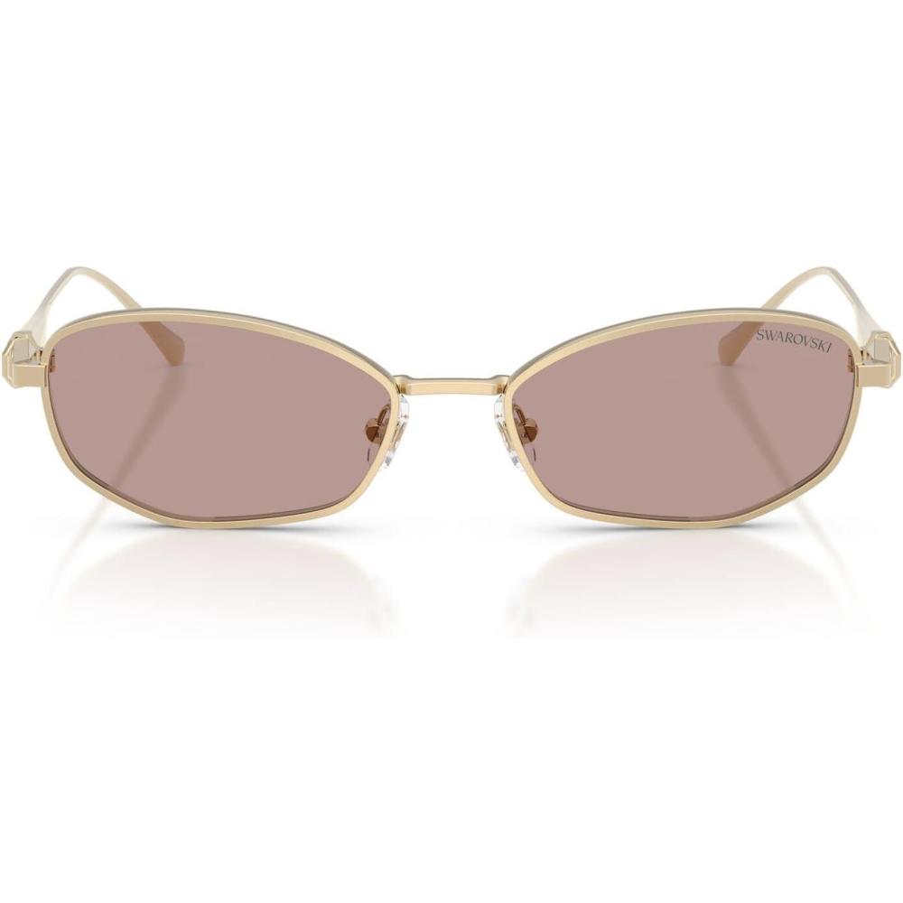 imageSwarovski Womens Sk7042Pale GoldCrystalLight Purple Brown