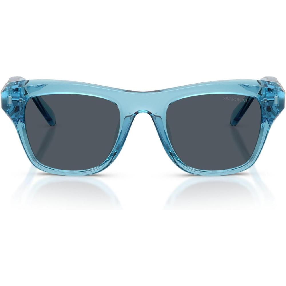 imageSwarovski womens Sk6056u Universal FitLight Transparent BlueDark Grey