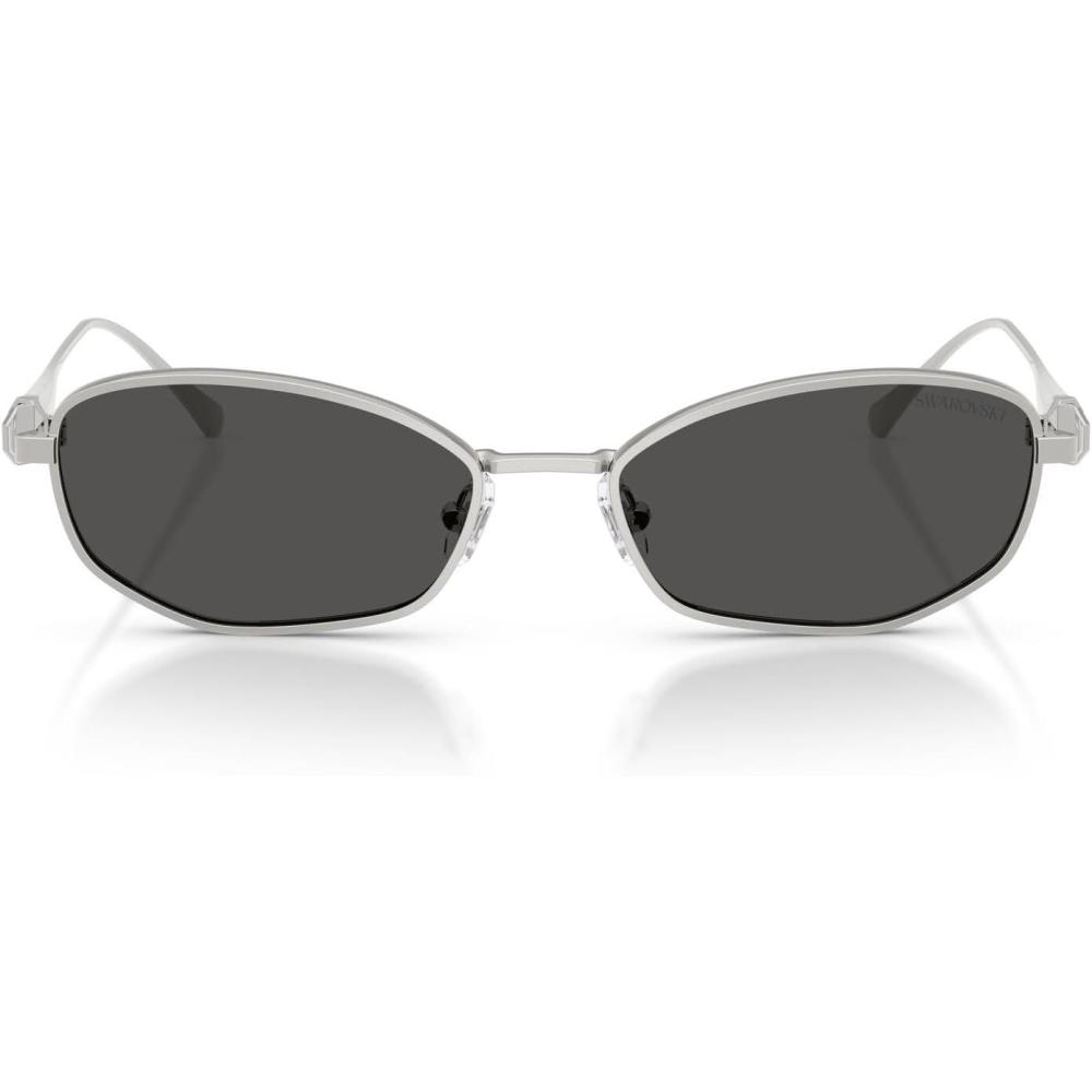 imageSwarovski womens Sk7042 Square SunglassesSilverDark Grey