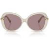 imageSwarovski womens Sk6059f Low Bridge Fit Butterfly SunglassesTransparent BeigeViolet
