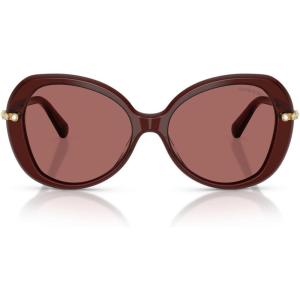 Swarovski Women’s Sk6059(Transparent Burgundy/Dark Violet)