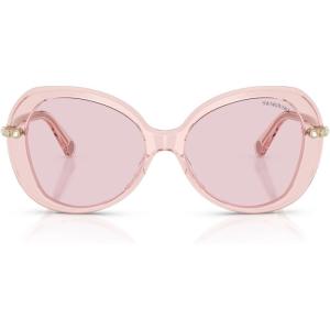 Swarovski Women’s Sk6059(Transparent Pink/Photochromic Pink to Dark Pink Polarized)