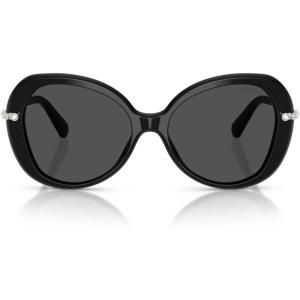 Swarovski Women’s Sk6059f Low Bridge Fit(Black/Dark Grey)