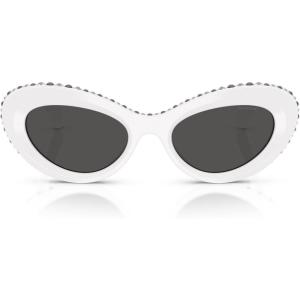 Swarovski Women’s Sk6061u Universal Fit(White/Dark Grey)