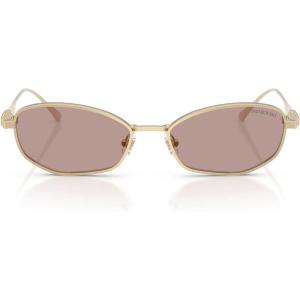Swarovski Women’s Sk7042(Pale Gold/Crystal/Light Purple Brown)