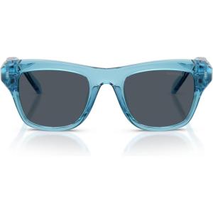 Swarovski womens Sk6056u Universal Fit(Light Transparent Blue/Dark Grey)