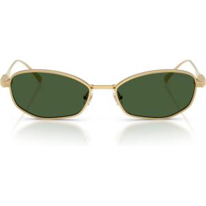 Swarovski womens Sk7042 Square Sunglasses(Gold/Dark Green)